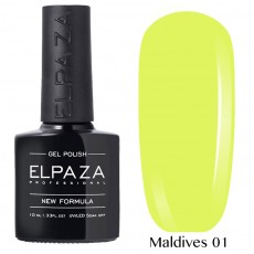 Гель-лак Elpaza Neon Collection 01 неоновая серия 10мл MALDIVES